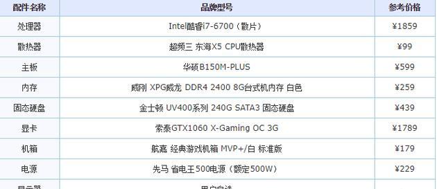 打造顶级电脑配置，享受极致体验（让你的游戏无往不利）