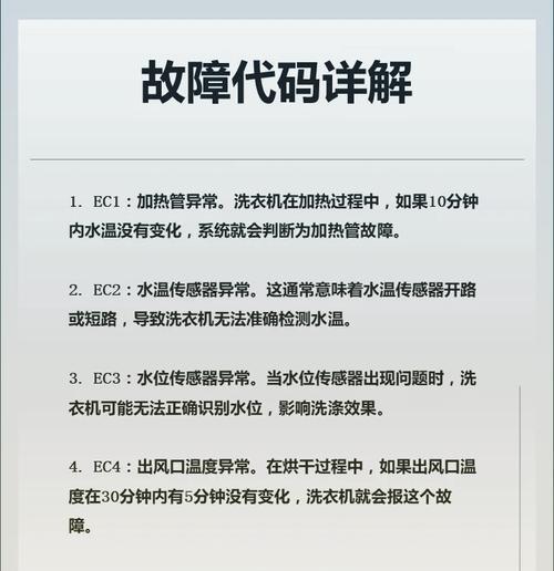 海尔洗衣机E7故障原因及处理方法（掌握E7故障的解决方案）